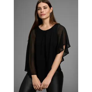 LAURA SCOTT Chiffonbluse für festliche Anlässe schwarz