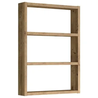 [en.casa] Küchenregal Lappajärvi 60 x 43 x 9 cm Eiche rustikal