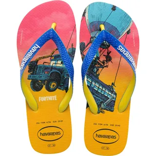 Havaianas – Top Fortnite, bequeme, strapazierfähige und leichte Badelatschen, Design mit ikonischen Momenten des Games, rutschfeste Sohle, Unisex Erwachsene