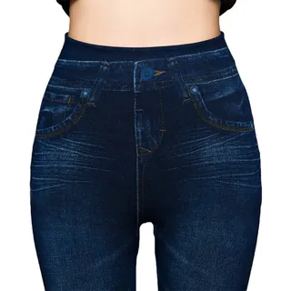 Onsoyours Leggings Damen Skinny Jeans-Look High Waist Jogginghose Stretch Blickdicht Bedruckte Jeggings Hose Pants Fitnesshose Yogahose Streetwear