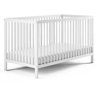 Kids Collective Babybett weiß Holz, Buche, 70x140 cm Babymöbel, Babybetten, Gitterbett