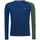 in 3XL Steel Blue/Forest Green I Funktionsshirt atmungsaktiv I Funktionsunterwäsche I Base Layer I Long Sleeve I Skiunterwäsche