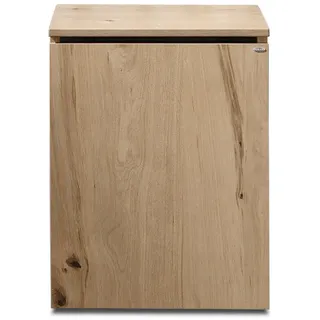 Voglauer Wäschetonne , Eichefarben , Holz , 45x45x60 cm , Goldenes M, Made in Austria , Rollen , Haushalt & Kleinelektro, Wäschepflege, Wäschekörbe & Wäschetonnen