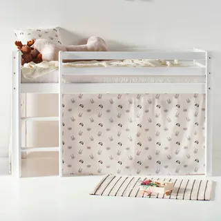 Hoppekids Hochbett ECO Dream 70 x 160 cm Kiefer massiv beige