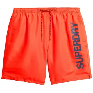 Superdry Sport Graphic 17 ́ ́ Badeshorts - Cherry Tomato Red - M
