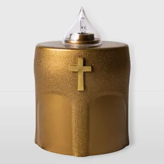 LA BRIANTINA Elektrisches LED-Teelicht Benedicto 11 x 8 x 6 cm gold