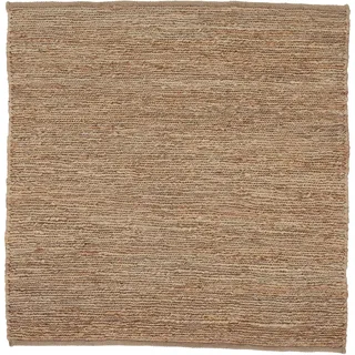 carpetfine »Nala Juteteppich Naturfaser«, rechteckig, 9 mm Höhe, wendbar, aus 100% Jute, in vielen Größen und Formen, quadratisch, rund beige 120x120 cm | Moderner Teppich für Wohn- Schlafzimmer