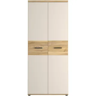 Forte Kleiderschrank Winnie 79,9 x 189 x 52,7 cm Holzwerkstoff Eiche Mauvella
