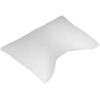 Boxxx Kopfpolster , Weiß , Textil , Füllung: Gelschaum-Stäbchen , 60x17x40 cm , für Seitenschläfer geeignet, für Rückenschläfer geeignet , Heimtextilien, Kopfpolster & Bettdecken, Kopfkissen, Kopfpolster