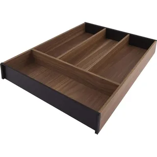Blum AMBIA-LINE Besteckkasten | Premium Schubladen-Organizer für moderne Küchen & Schränke | schützt, sortiert & ordnet Besteck übersichtlich | mit Antirutschfüßen | 42×30×5 cm | Tennessee Nuss