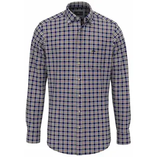 Fynch Hatton 14088020 Langarmhemd - Navy - 3XL