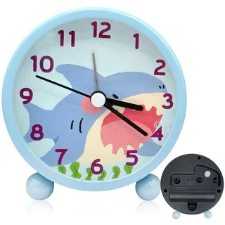 YeahBoom Kinderwecker für Schulanfänger,Kinder Lernwecker,Kinderwecker Mädchen Ohne Ticken,Wecker Kinder mit Nachtlicht,Einhorn Wecker,Batteriebetriebene Weckuhr für Mädchen Jungen