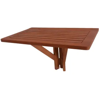 Garden Pleasure Balkonhängetisch 60 x 40 x 37 cm Braun