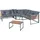 Karg Loungeset Dunkelgrau/Eichefarben