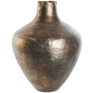 DKD Home Decor Vase, Bronze, goldfarben, Aluminium, Antik-Finish, 31 x 31 x 41 cm