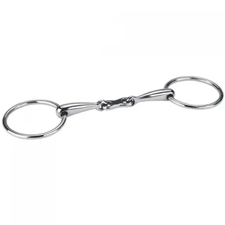 Kerbl Wassertrense doppelt gebrochen 12,5 cm Silber