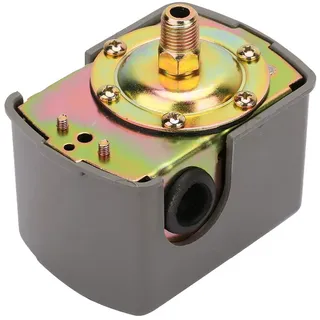 Wasserpumpendruckkontrollschalter 0,8-5,0 bar Wasserpumpendruckkontrollschalter Einstellbarer doppelter Federpol G1/4"für Wasserpumpen,Andere Komponenten zur Behandlung von Luftquellen