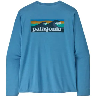 Patagonia Herren Cap Cool Daily Boardshort Logo Langarmshirt Shore Blue - Light Shore Blue L