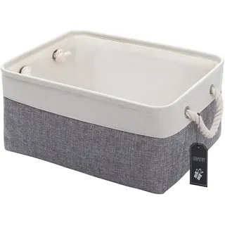 GUIMIYHY Stoff-Aufbewahrungskorb, Aufbewahrungsbox, Aufbewahrungskorb, Kinderzimmer, Geschenkkorb mit Griffen für Kleiderschrank, Regale, Kleidung, Spielzeug, Handtuch, faltbar (36 x 26 x 18 cm,
