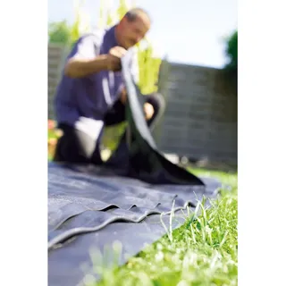 Heissner PVC Teichfolie 1 mm Stärke 8 m x 6 m Schwarz