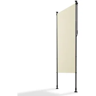 Juskys Aluminium Seitenmarkise 100 x 310 cm Beige