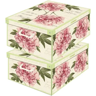 Lavatelli Aufbewahrungsbox 32 x 42 x 17,5 cm 2-tlg. Peony