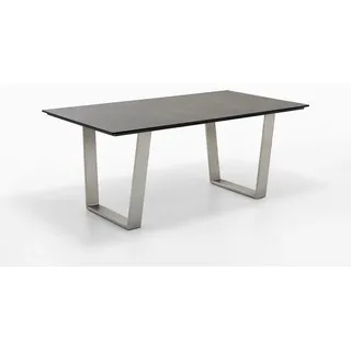 Niehoff Gartentisch 160-220 x 95 x 76 cm Granit-Design/Weiß