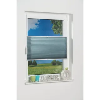 K-HOME Klemmfix-Plissee Pisa 70 x 210 cm petrol