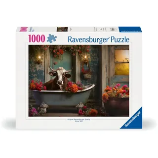 Ravensburger Puzzle The cow in the bathtub