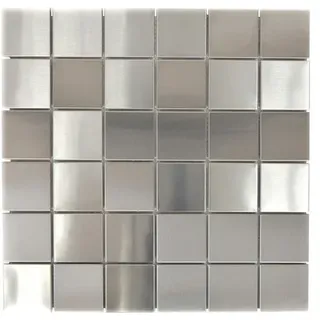Edelstahlmosaik XCE 48D 29,8x29,8 cm silber
