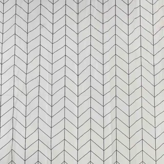 Gedy Vorhang, 120 x 200 cm, Spiga, weiß-schwarz