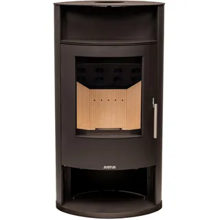 Justus wasserf. Kaminofen | Island Aqua 2.0 |10 kW| Stahl Schwarz