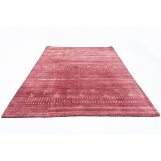 morgenland Wollteppich »Loribaft Teppich handgewebt rot«, rechteckig, 14 mm Höhe, Kurzflor morgenland Rot B: 170 cm   1 St.