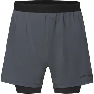 Gore Wear Herren Concurve 5” 2in1 Shorts, Lab Graphite/Black, L EU