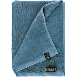 Schöner Wohnen Saunatuch , Blau, Blaugrau , Textil , Uni , 80x180 cm , Oeko-Tex® Made IN Green , saugfähig, angenehm weich, hochwertige Qualität, schnelltrocknend, Bordüre, schadstoffgeprüft , Heimtextilien, Badtextilien, Saunatücher