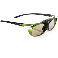 Hi-Shock DLP Pro Lime Heaven | DLP Link 3D Aktive Brille für 3D DLP Beamer von Acer, BenQ, Optoma, Viewsonic | kompatibel mit PPA5610 / E4W [96-200 Hz | Akku | 32g | wiederaufladbar]