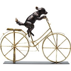 Bild Design Deko Objekt Dog With Bicycle, 35,5x44x7,5cm