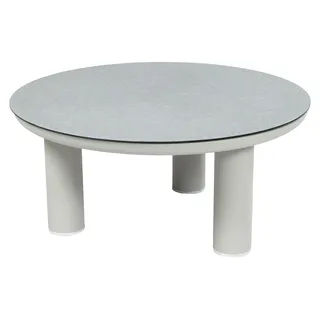 Lounge-Tisch Porto | ø 80 cm | Natur | Aluminium & Ceramic Brono - Beige
