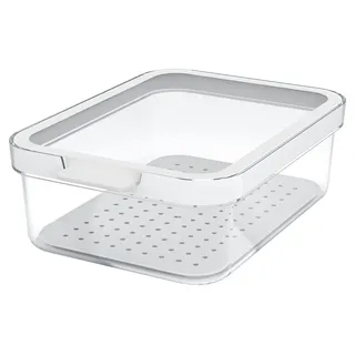 Rotho Frischhaltedose Cauma transparent weiß 19,6 cm 1,2 l