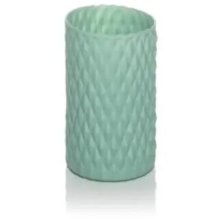 Vacchetti Giuseppe L.Basic Seide Grün Vase Zylinder D10 H25