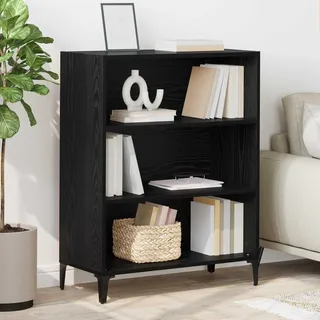 vidaXL Sideboard Schwarz Eichen-Optik 69,5 x 32,5 x 90 cm - Schwarz