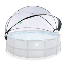 EXIT Toys Poolüberdachung, transparent, transparent, rund, geeignet für Pools