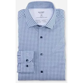 OLYMP Langarmhemd »Level Five 24/Seven body fit«, blau