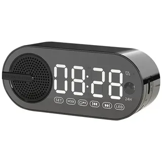 Bluetooth Audio Wecker, ai Smart, bequemer Subwoofer, drahtloses Bluetooth, Multifunktion, Schwarz - Schwarz