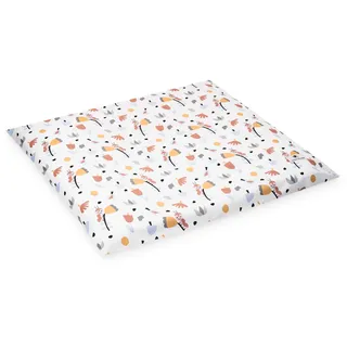 Julius Zöllner Überzug für Wickelauflage aus BIO Baumwolle - Organic Crazy Flowers Gr. 85/75