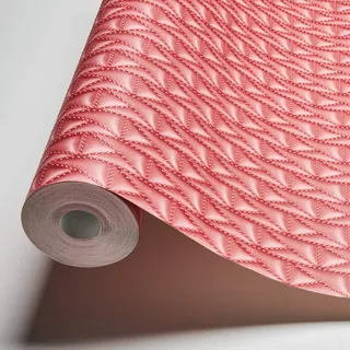Architects Paper KARL LAGERFELD - Vliestapete Kuilted - Luxustapete 10,05m x 0,53m - Designertapete Made in Germany - rot 378442 37844-2
