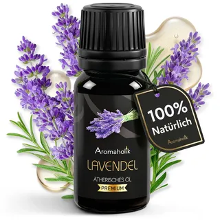 Lavendelöl BIO Premium – für Schlaf & Entspannung – Lavendel ätherisches Öl für Diffuser, Duftlampe, Massage & Raumduft – beruhigend & mild – 100% naturrein aus Indien, 10 ml – Aromaholik