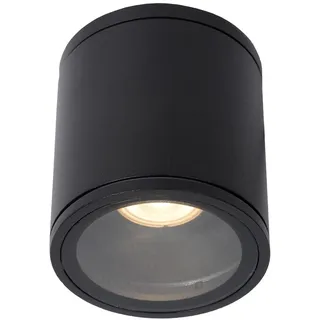 LUCIDE AVEN 1xGU10 rund schwarz