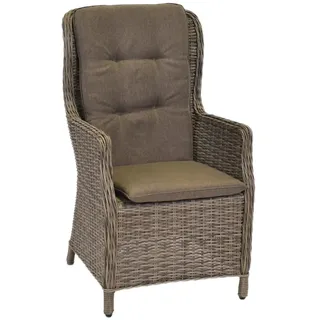 Merxx Gartensessel Hochlehner 60 x 56 x 107 cm grau