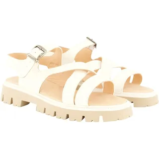 Ulla Popken Damen große Größen Übergrößen Plus Size Trekking-Sandalen, Profilsohle, Weite H mandarine 40 826439650-40